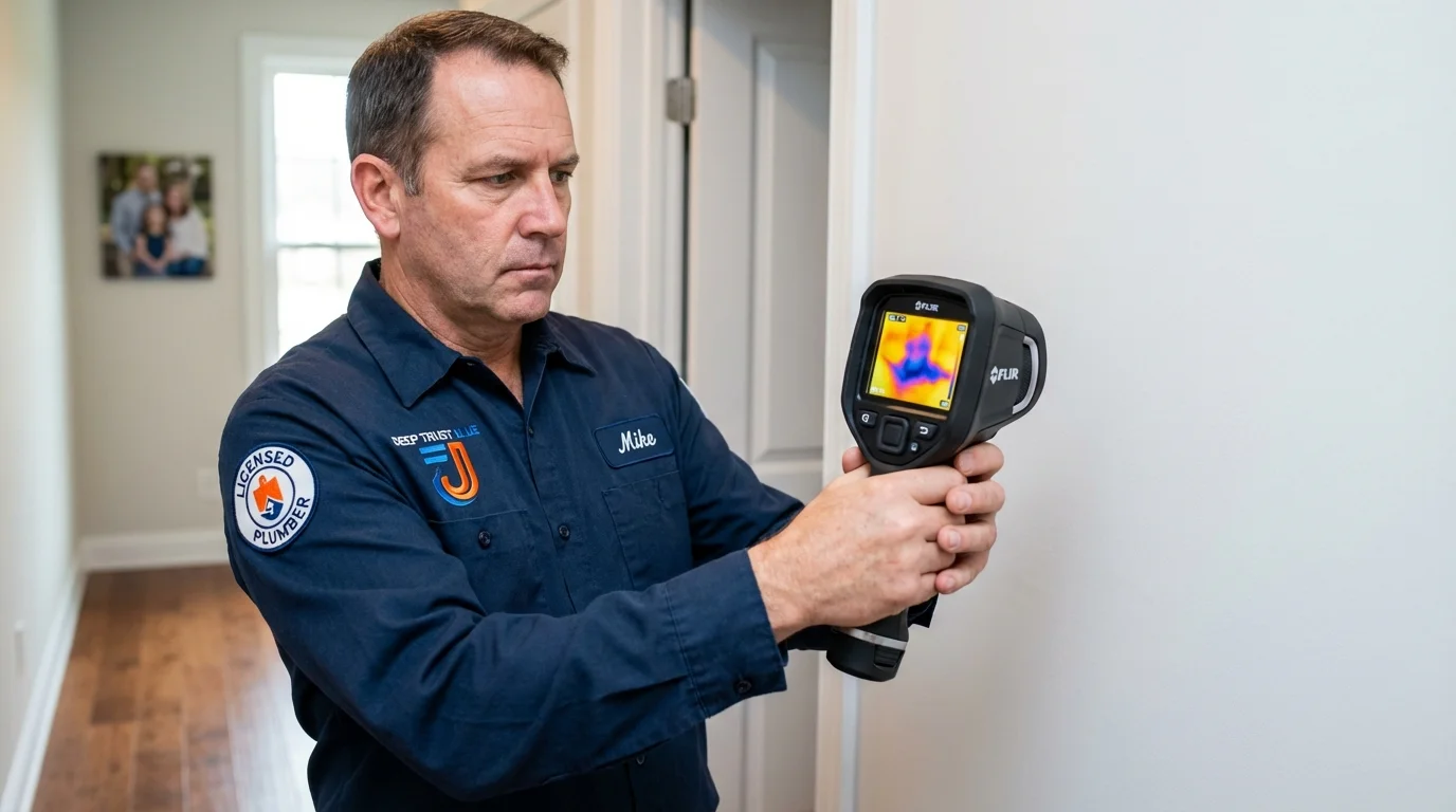 Thermal imaging leak detection by Johns Plumbing LLC in Rapid City